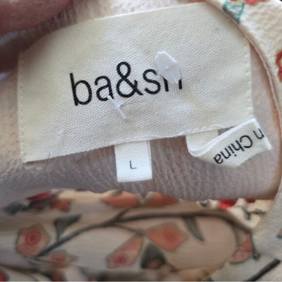 Ba&sh Women's Ganiela Lady Dress Mixed Media Print Mini Sz L Polyester - Picture 4 of 12